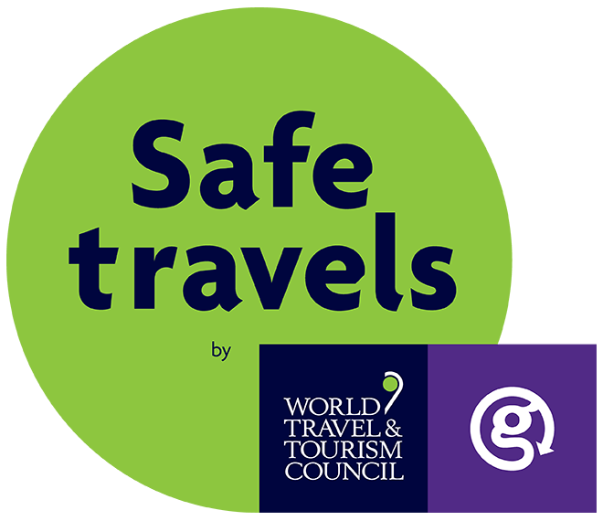Safe Travels - we have implemented health and hygiene protocols that are aligned with WTTC’s Safe Travels Protocols.